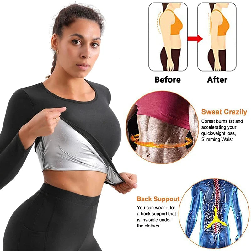 Sauna Suit for Women Sweat Set Workout Shapewear
