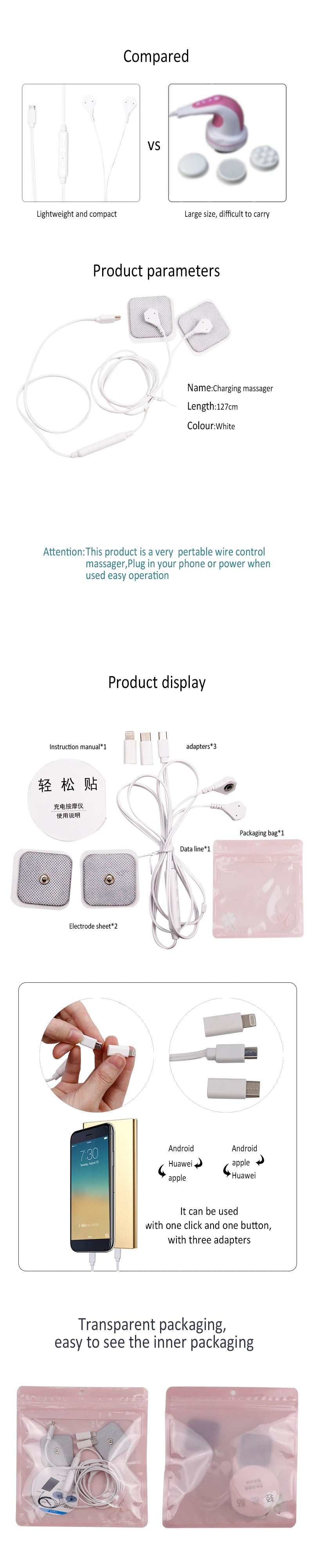 Portable Mini Pulse Body Massager