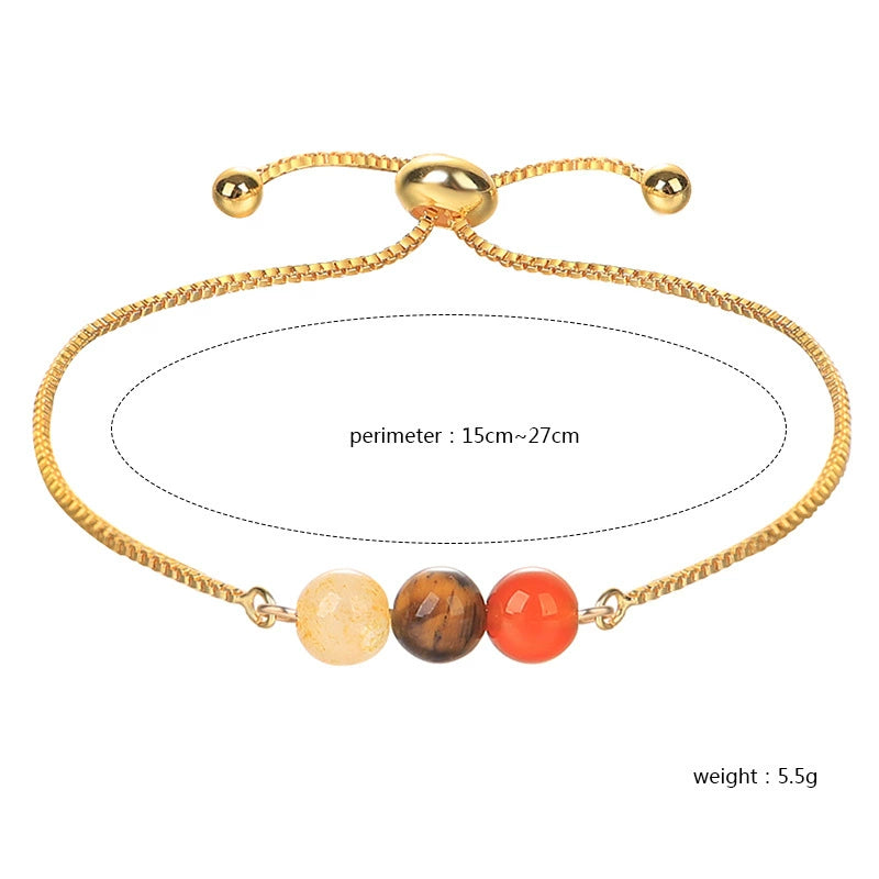 Twelve Constellation Moonstone Combination Color Protection Women's Bracelet