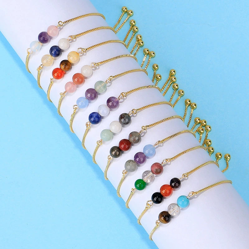 Twelve Constellation Moonstone Combination Color Protection Women's Bracelet