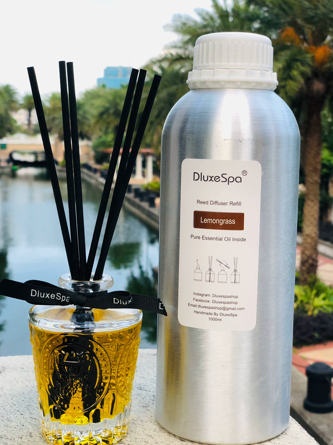 Lemon Grass Thailand Fire-Free Rattan Aromatherapy