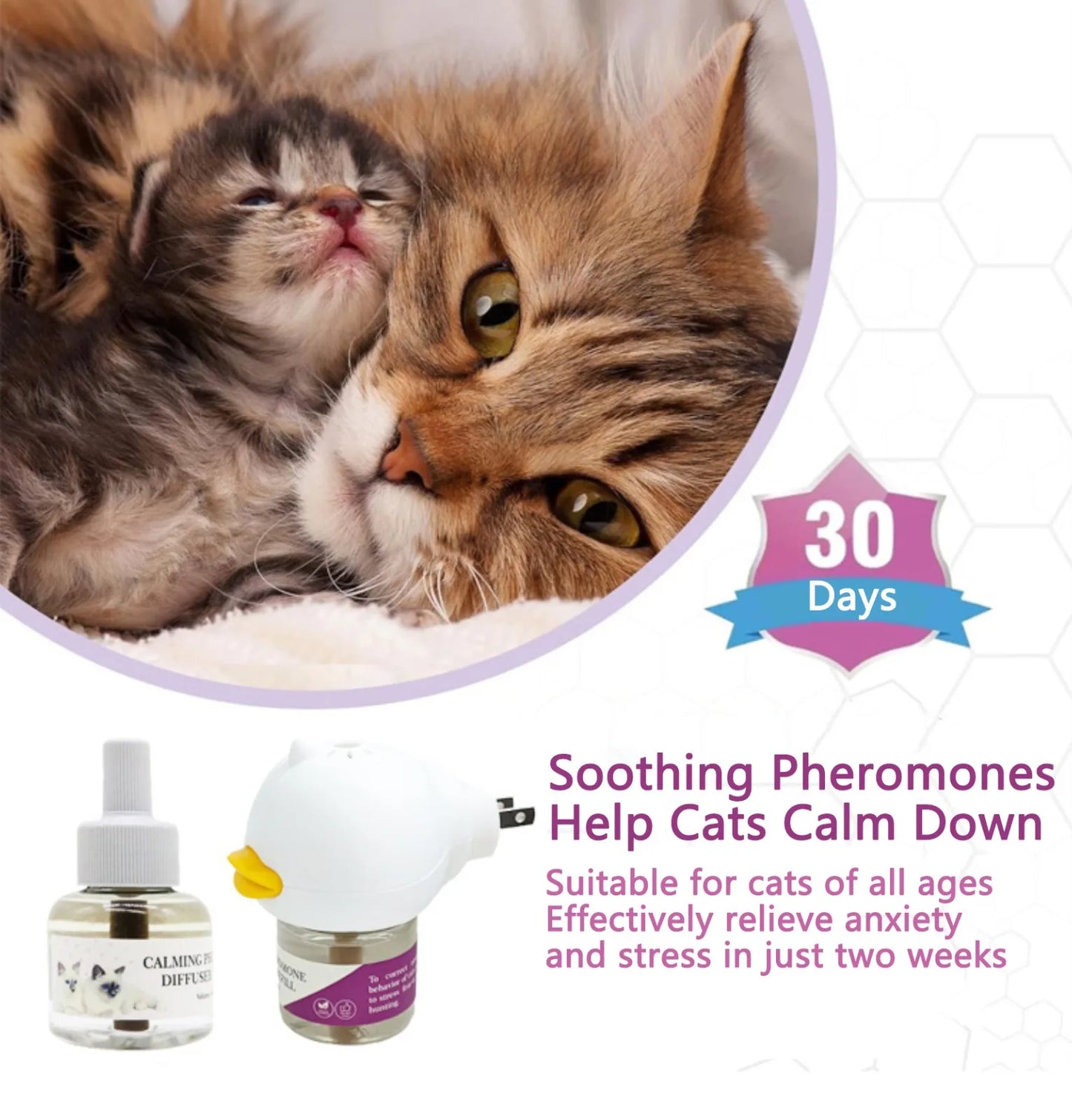 Pheromone Diffuser for Cats, Plug-In Relaxants