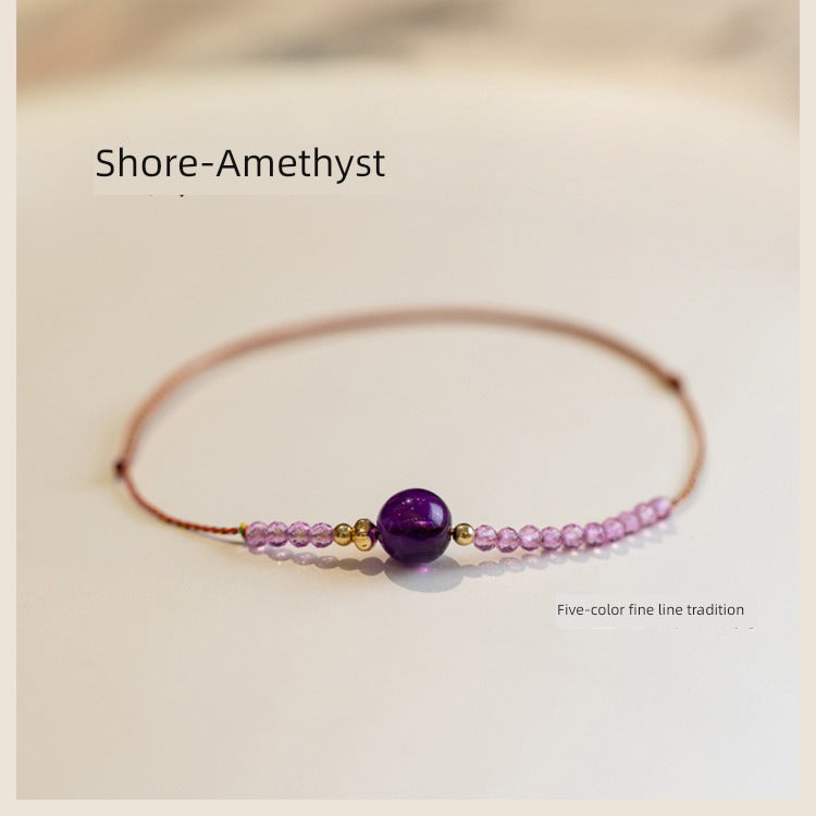 Strawberry Quartz Original Women Woven Hand Strap
