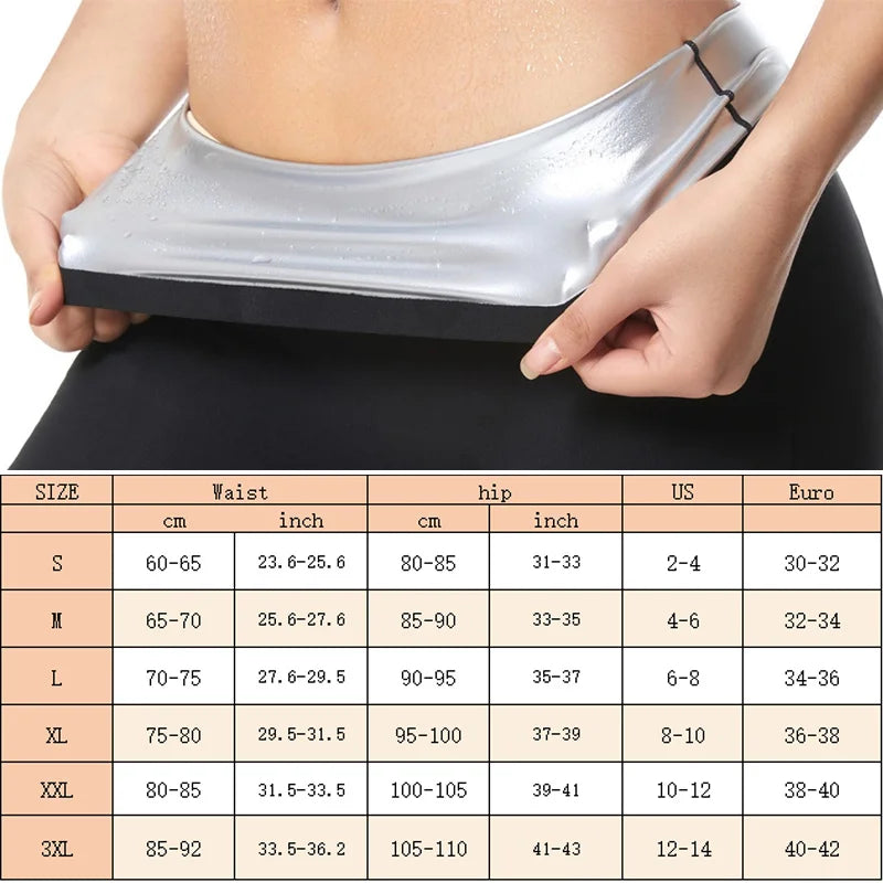 MrifDila Silver Lined Shaper Sauna Slimming Pants