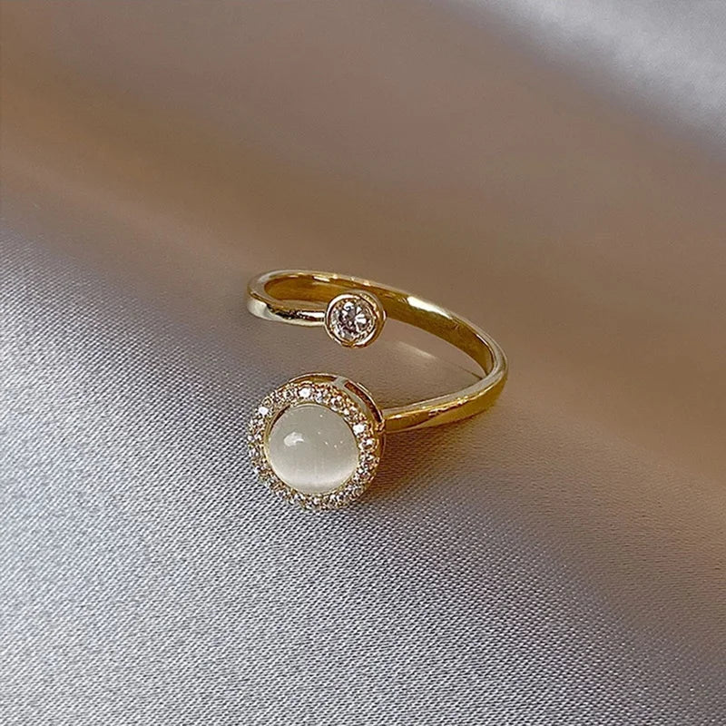 Korea Opal Rotating Anxiety Rings