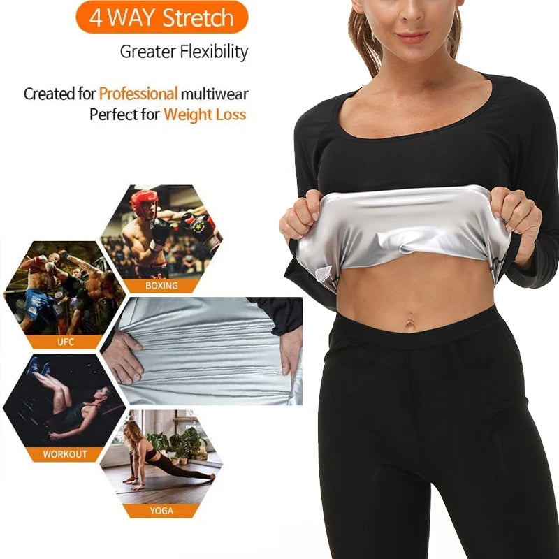 Sauna Suit for Women Sweat Set Workout Shapewear