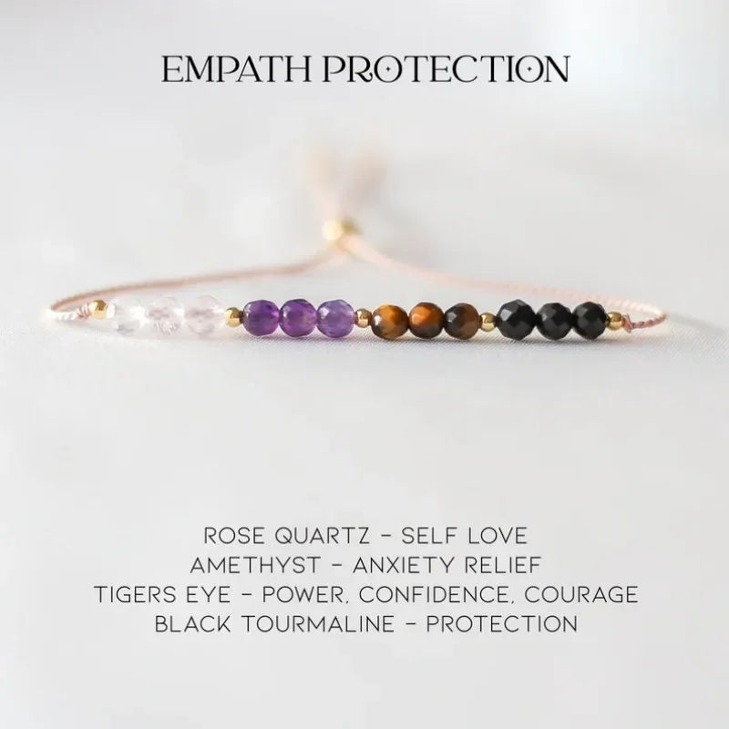Empath Protection Handmade Crystal Bracelet