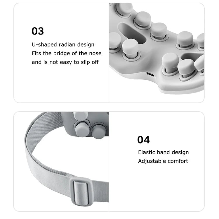 Electric Eye Massager, Acupuncture Point, Vibration Massage Eye Care With Bluetooth Music