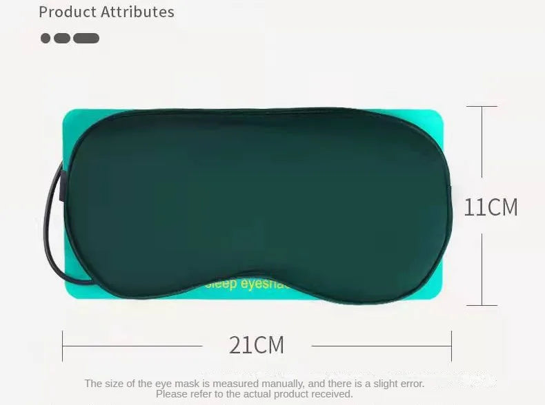 Silk Sleep Mask USB Heated Eye Mask, Hot Steam Compress