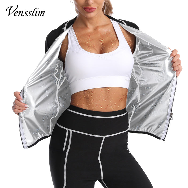 Women White line Shirt Sweat Sauna Pants Body Shapers