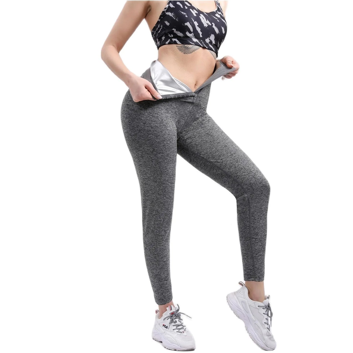 MrifDila Silver Lined Shaper Sauna Slimming Pants