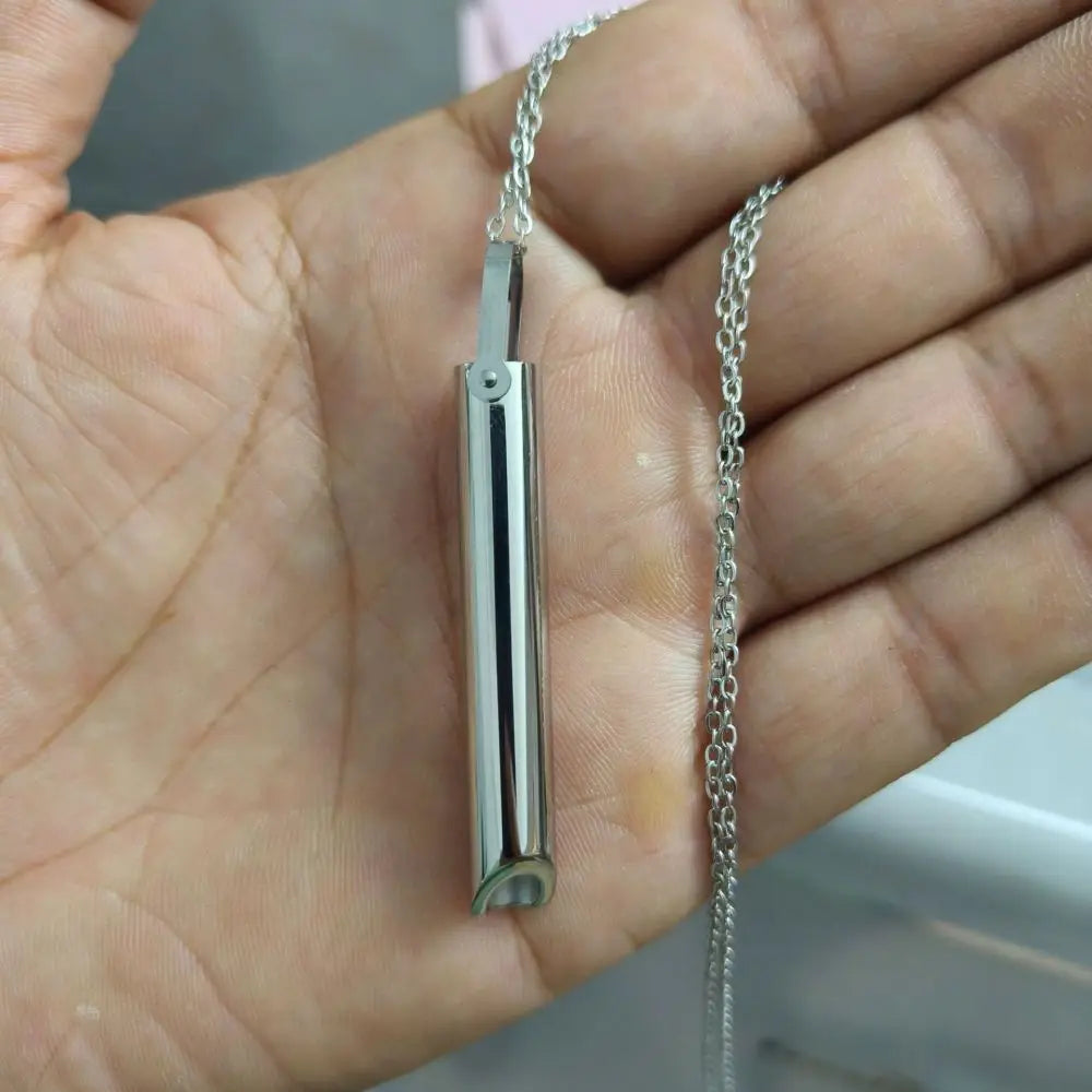 Breathing Necklace Stainless Steel Pendant