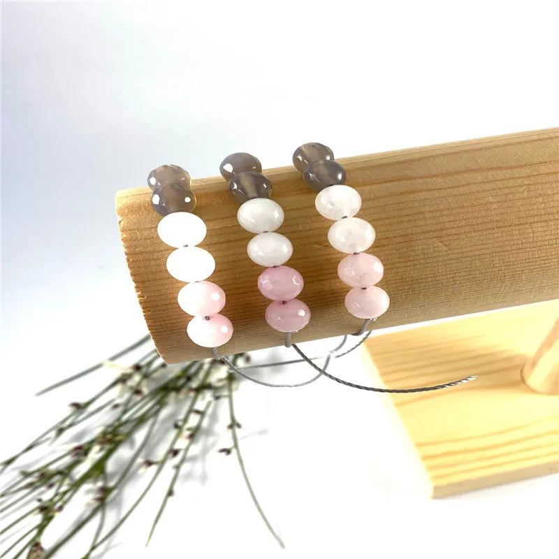 Natural Stone Crystal Charms Bracelets