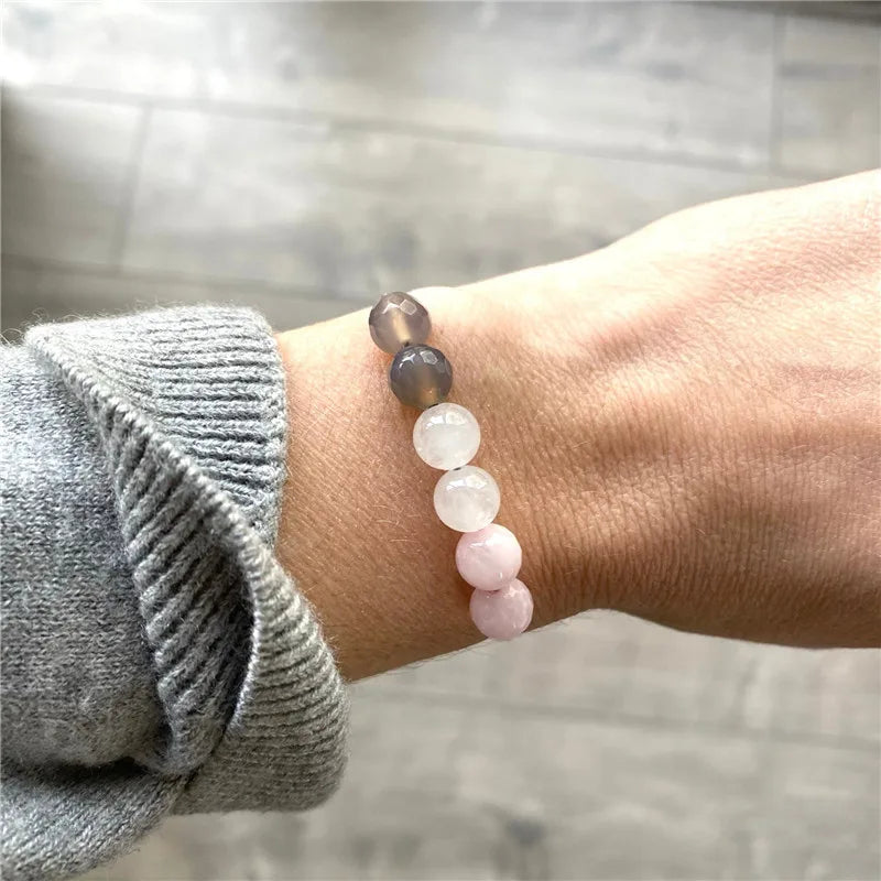 Natural Stone Crystal Charms Bracelets