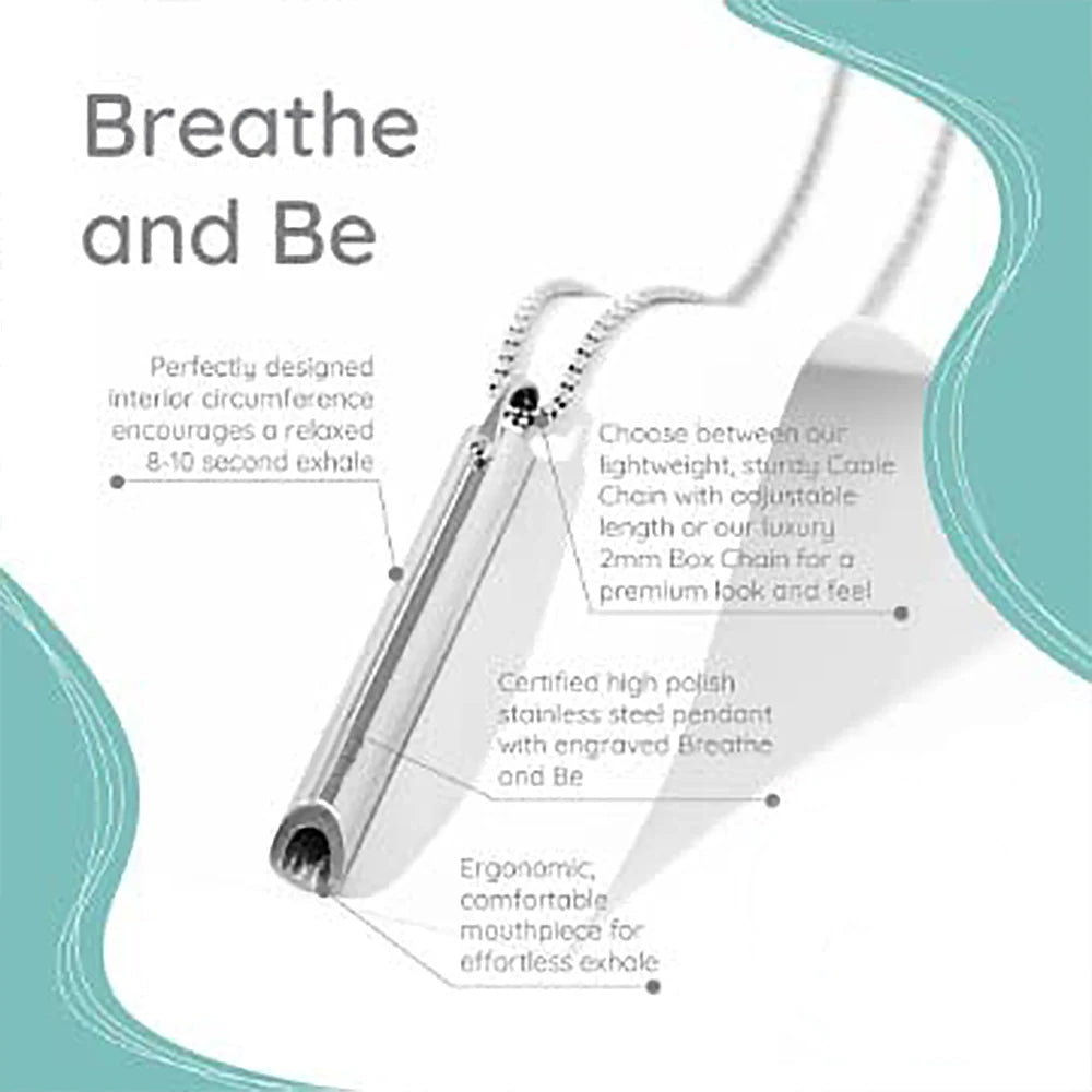 Breathing Necklace Stainless Steel Pendant