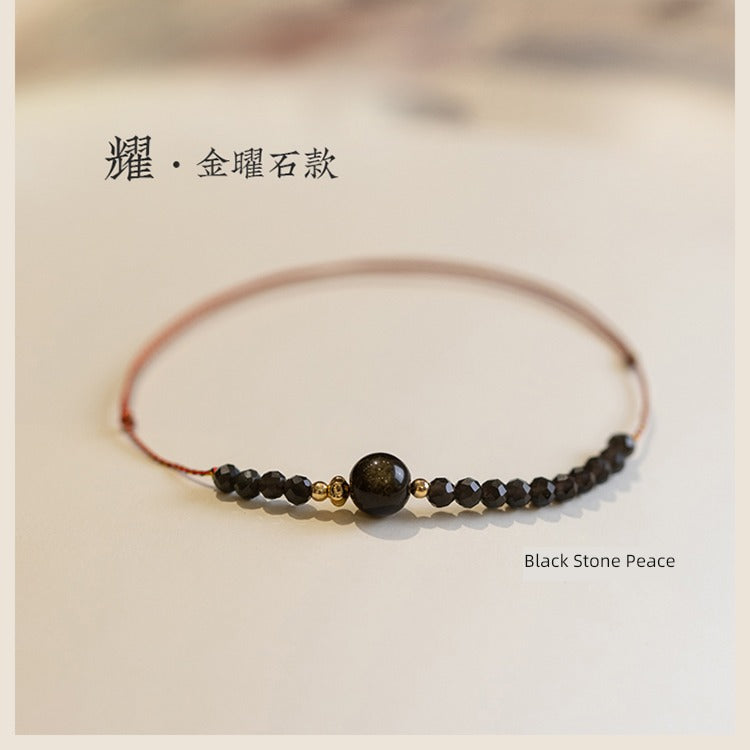 Strawberry Quartz Original Women Woven Hand Strap