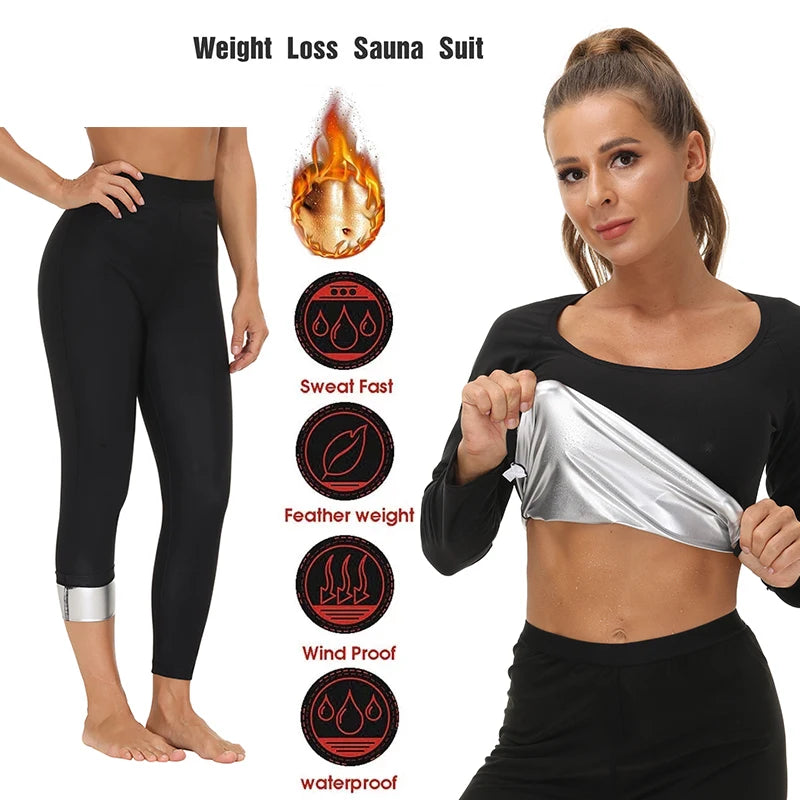 Sauna Suit for Women Sweat Set Workout Shapewear