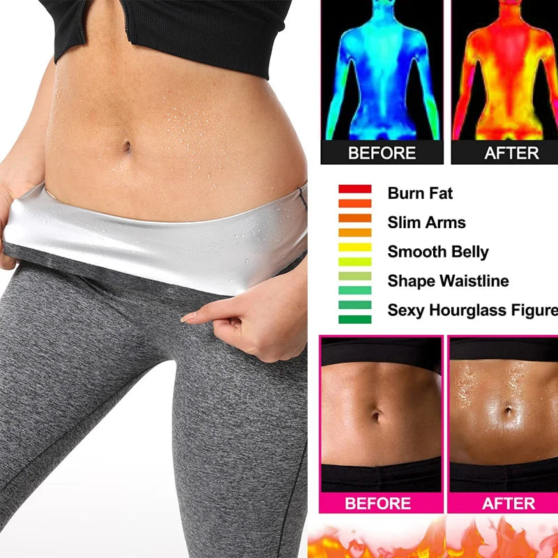 MrifDila Silver Lined Shaper Sauna Slimming Pants
