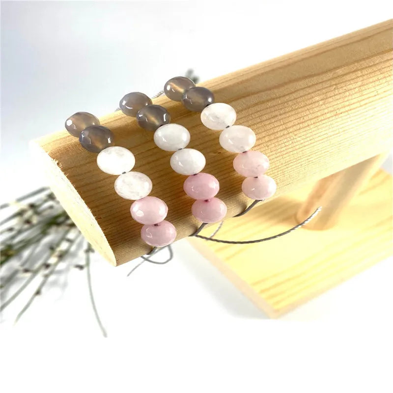 Natural Stone Crystal Charms Bracelets