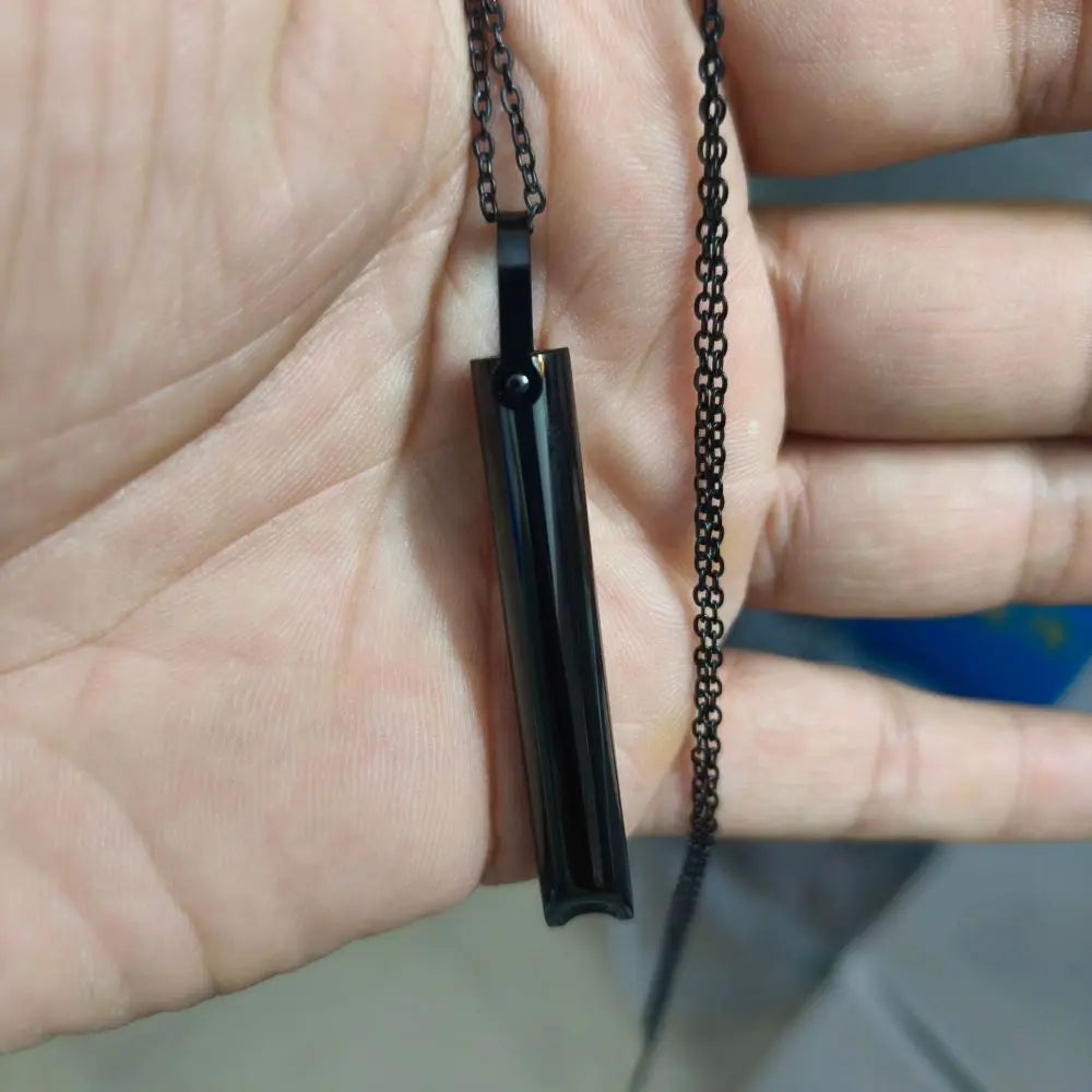 Breathing Necklace Stainless Steel Pendant