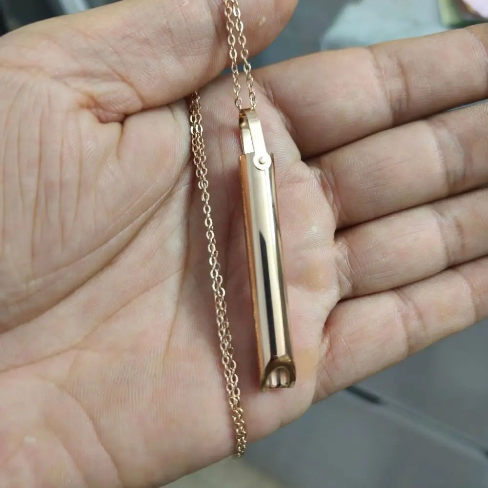 Breathing Necklace Stainless Steel Pendant