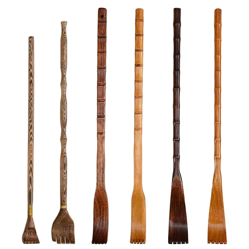 Long Handle Wooden Back Scratcher Massager