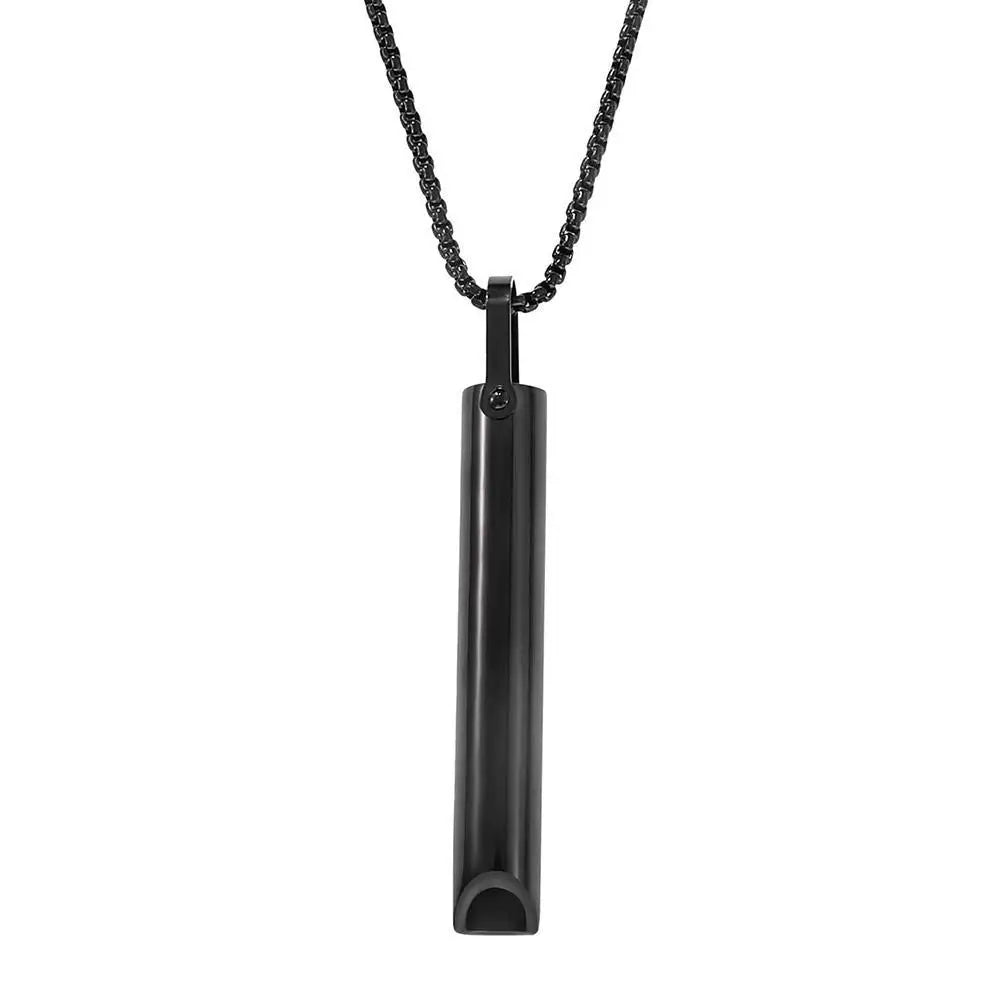 Stainless Steel Mindfulness Breathing Necklace for Anxiety