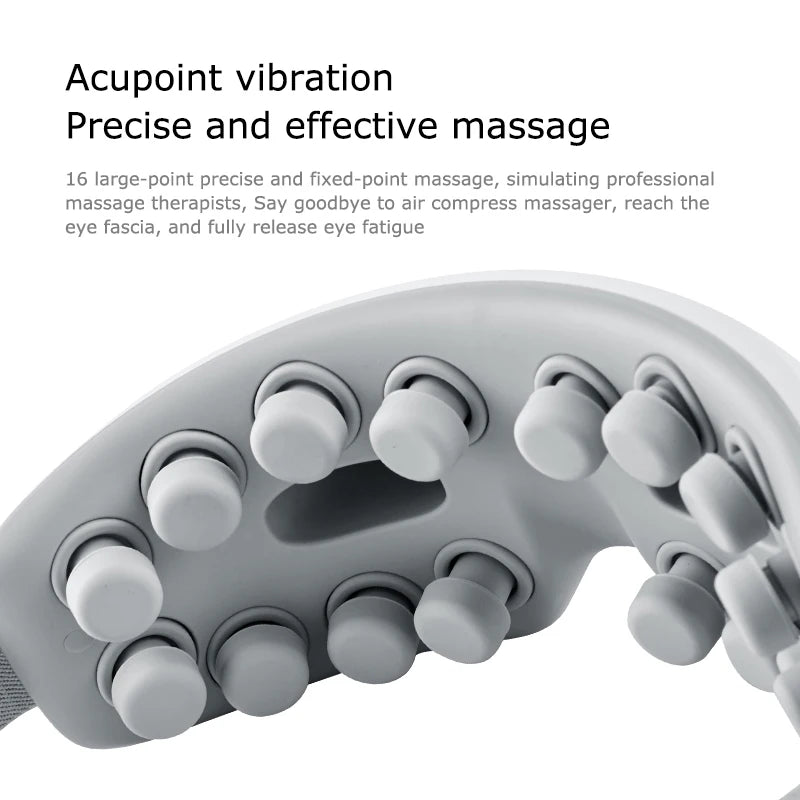 Electric Eye Massager, Acupuncture Point, Vibration Massage Eye Care With Bluetooth Music