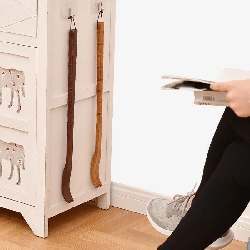Long Handle Wooden Back Scratcher Massager