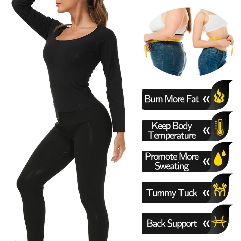 Sauna Suit for Women Sweat Set Workout Shapewear