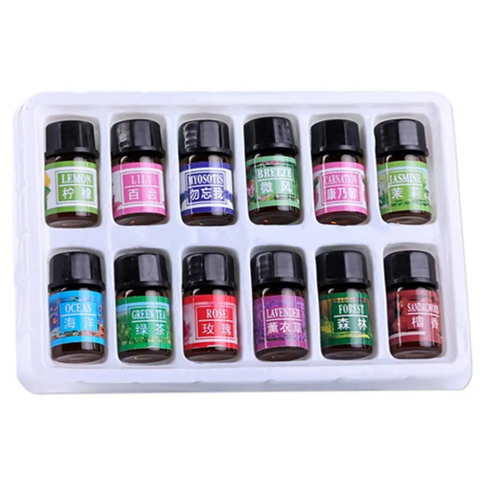 Essential Oil Set 12-bottle 3ML/0.13oz For Diffuser Humidifier