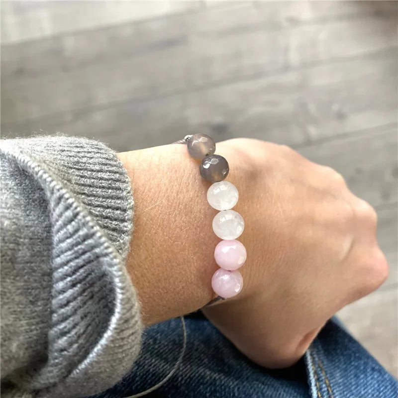 Natural Stone Crystal Charms Bracelets
