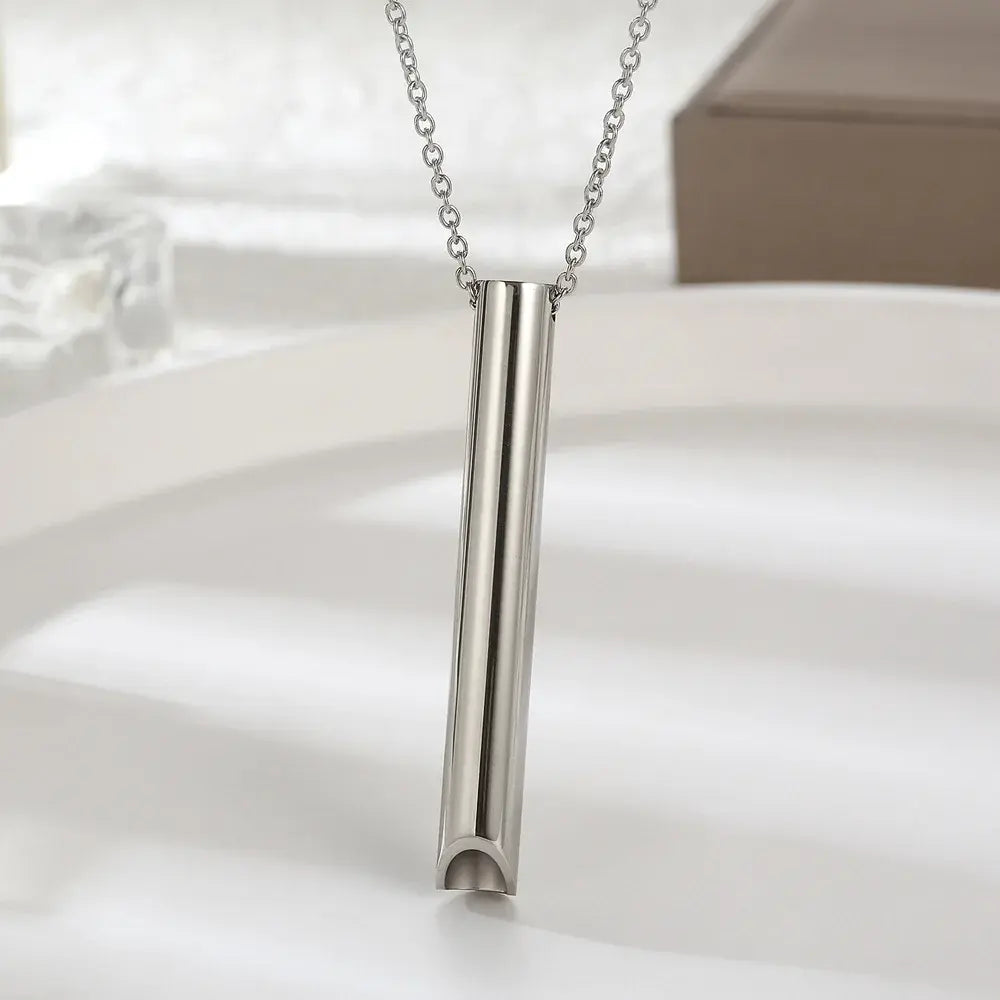 Breathable Anxiety Necklace In Stainless Steel