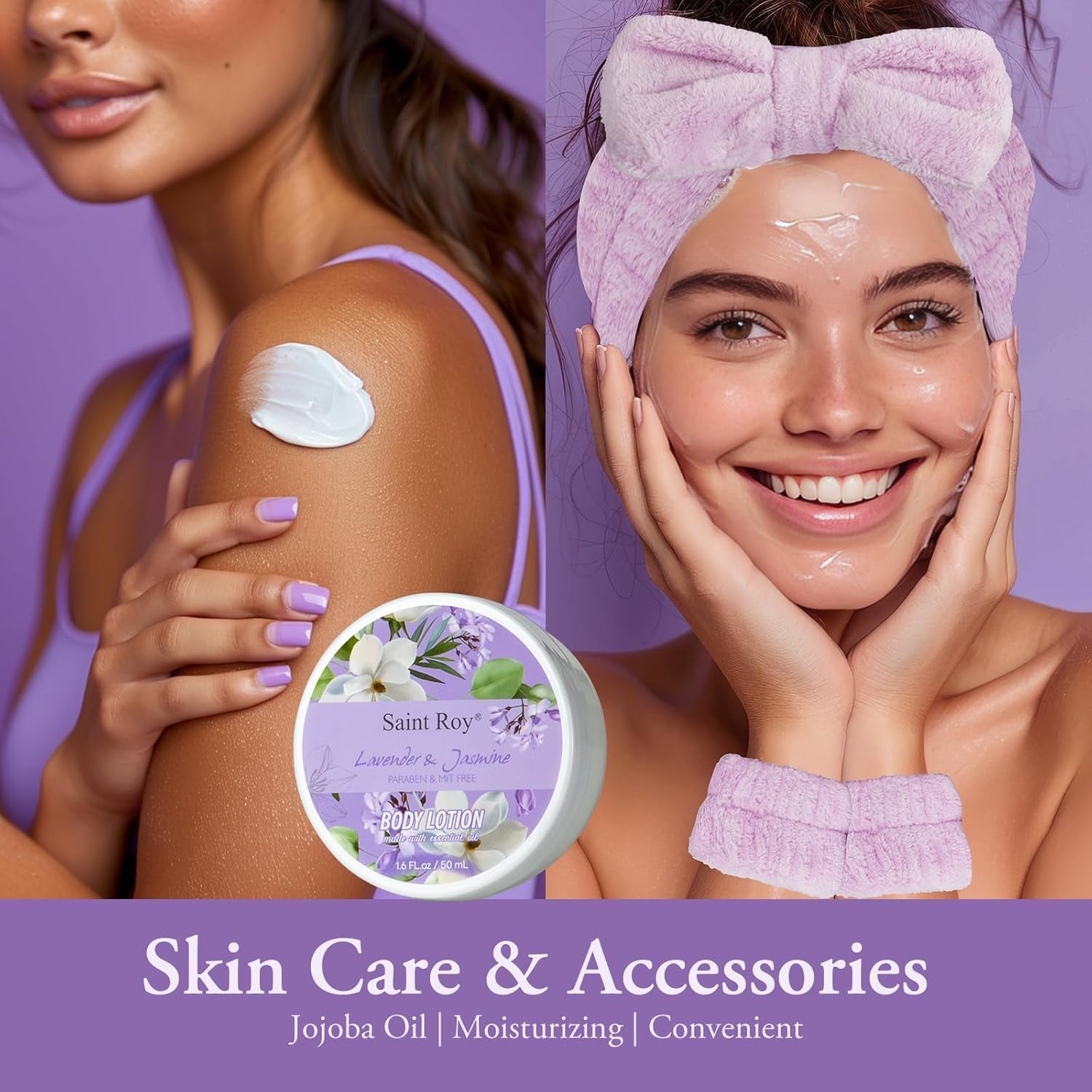 Mothers Day Gifts for Women, Bath and Body Gift Basket Set for Women, Birthday Gifts for Woman Self Care Get, Jasmine Spa Gift Basket 13-Pcs Bath Gift Set, Home Spa Gift Basket, Lavender Gift Baskets