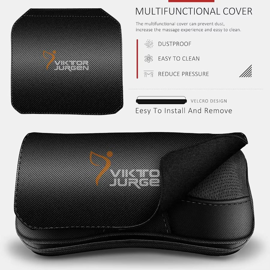 VIKTOR JURGEN Mothers Day Back Massager Kneading for Neck Shoulder and Foot Shiatsu Massage Pillow with Heat Relaxation Gifts F