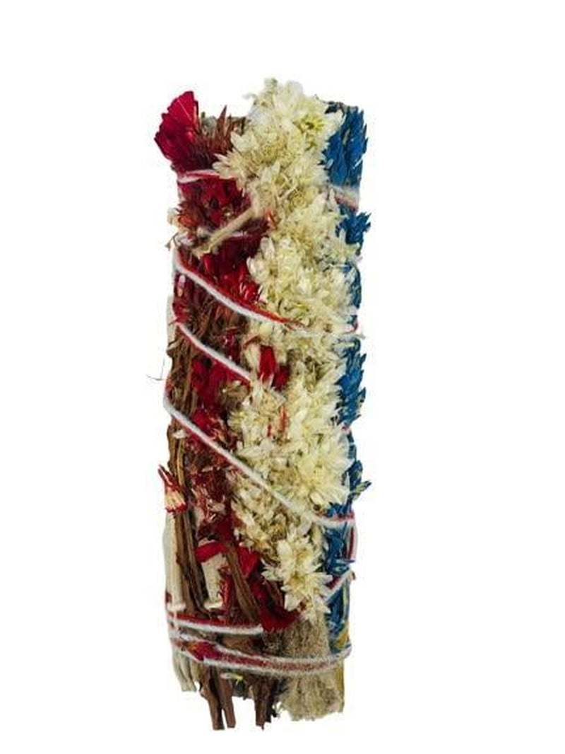 Bholi Sage plus Sage Smudge Kit for Cleansing Negative Energy and Cleansing House Sinuata Dragon Blood Cinnamon and Triple Flower Sage Smudge Sticks with White Sage California Sage Sticks Pack of 4