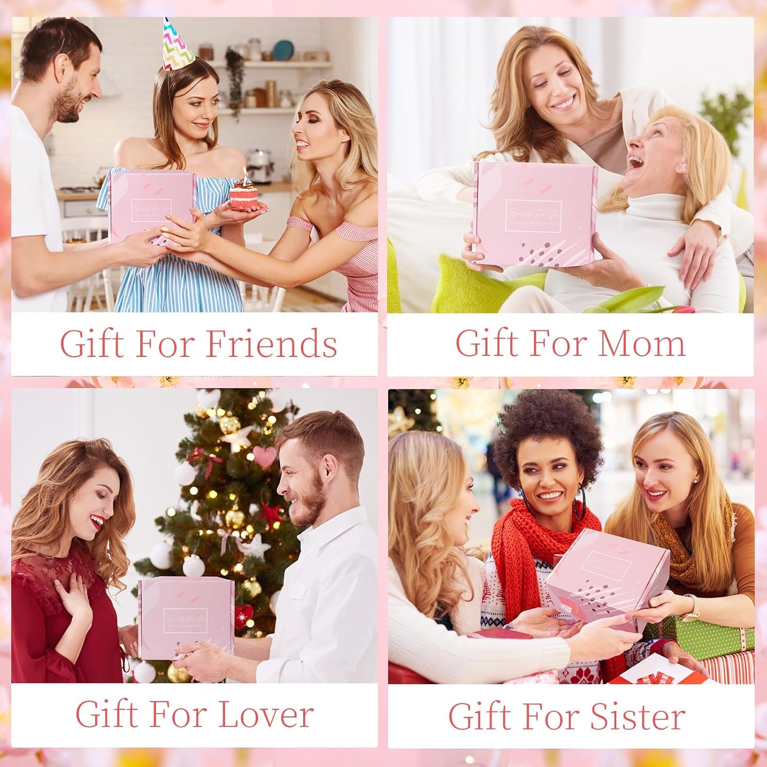 Sister Birthday Gifts, Self Care Get Well Soon Thanksgiving Christmas Gift Basket, Relaxing Spa Care Basket for Mom Her Friend Wife Girlfriend Nurse Teacher
