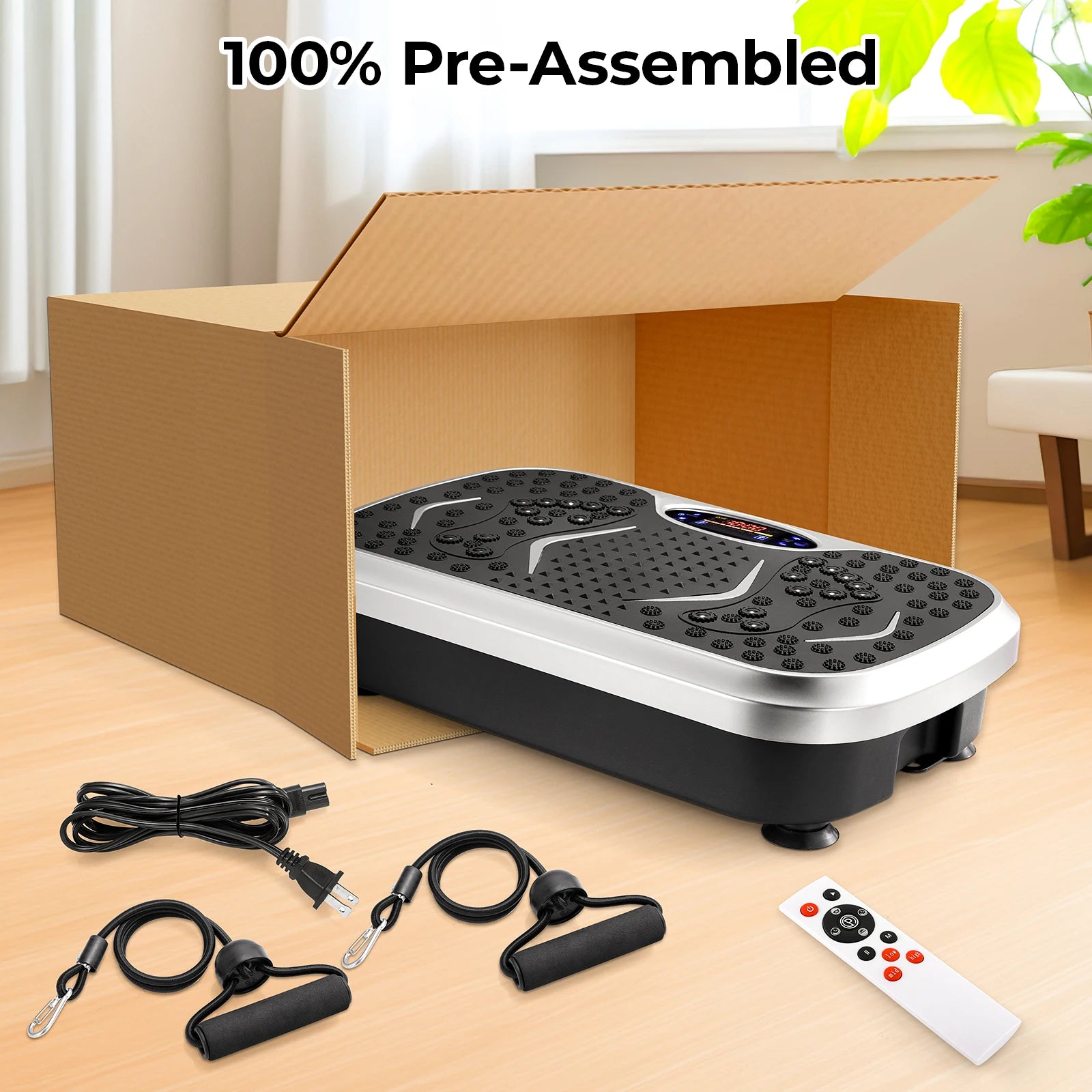 Vibration Plate Exercise Machine Whole Body Workout Fitness 3D Vibration Platform Whole Body Vibration Machine for Home Fitness