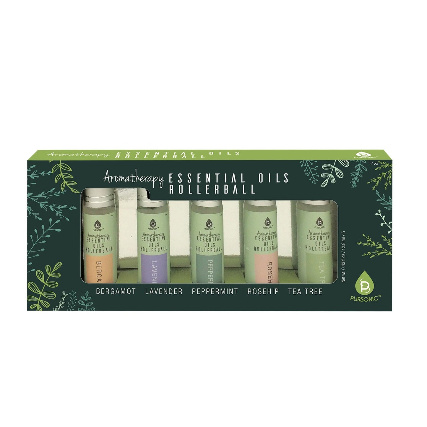 Bloom Aromatherapy Essential Oils Rollerball Set (Model: EOR5)