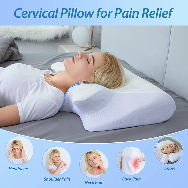 Ergonomic pillow pain relief