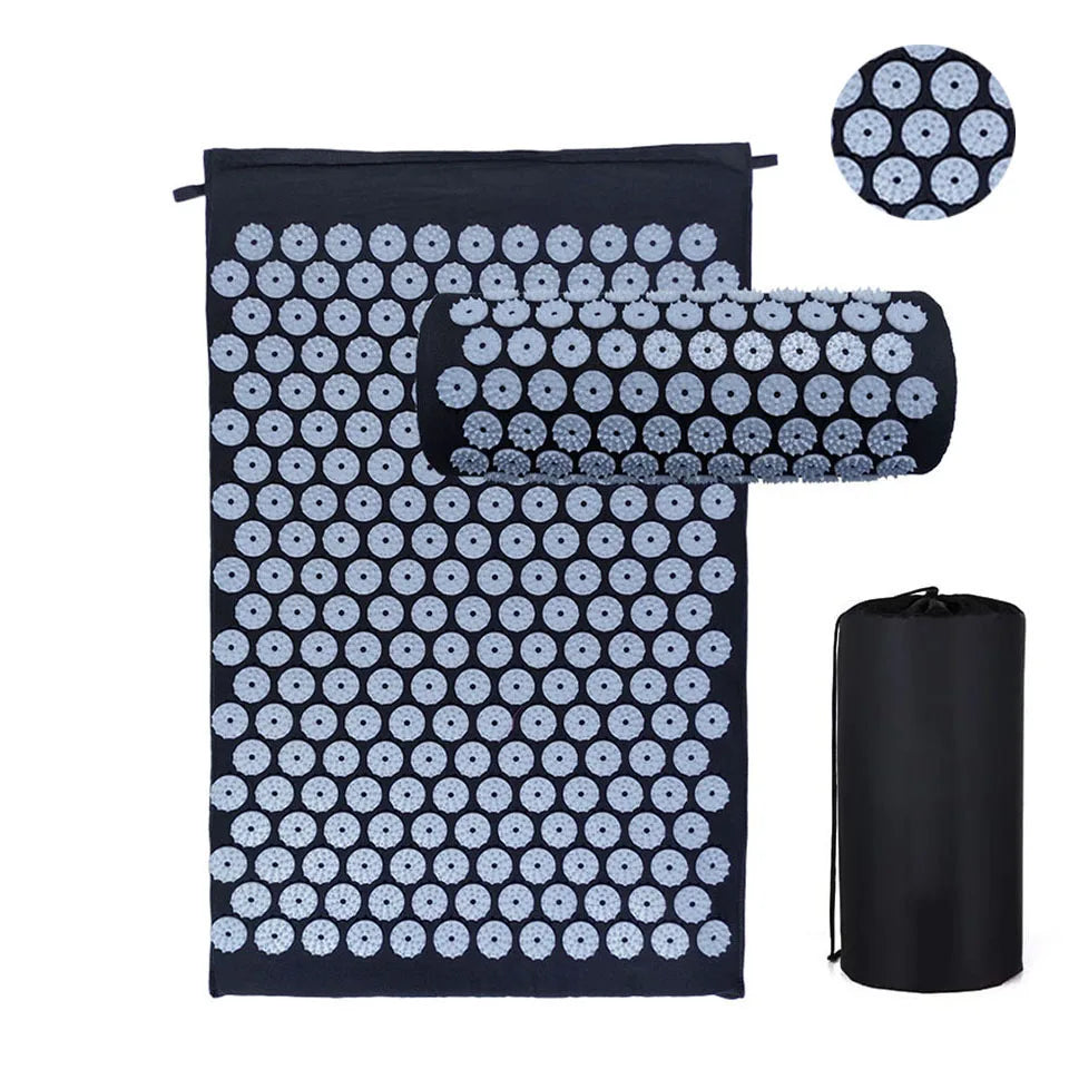 Acupressure Yoga Mat Relieve Stress Back Body Pain Spike Mat