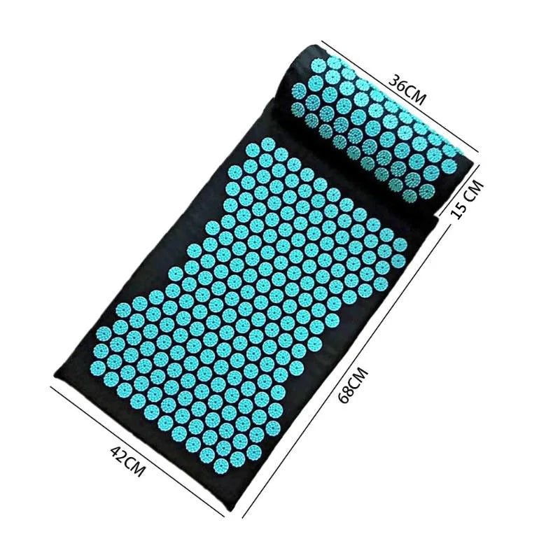 Acupressure Yoga Mat Relieve Stress Back Body Pain Spike Mat