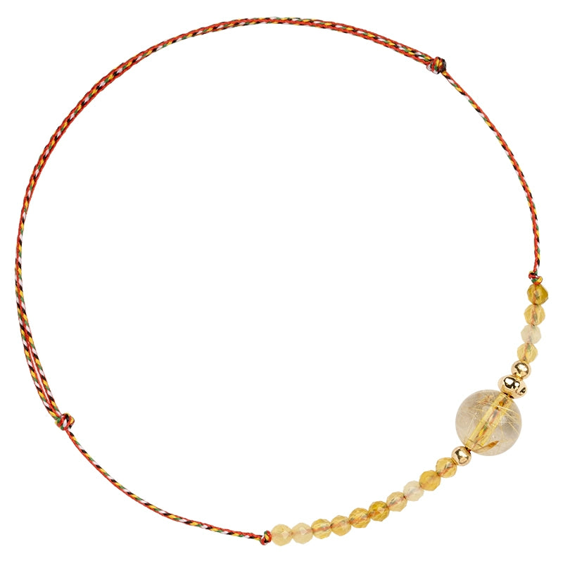 Strawberry Quartz Original Women Woven Hand Strap