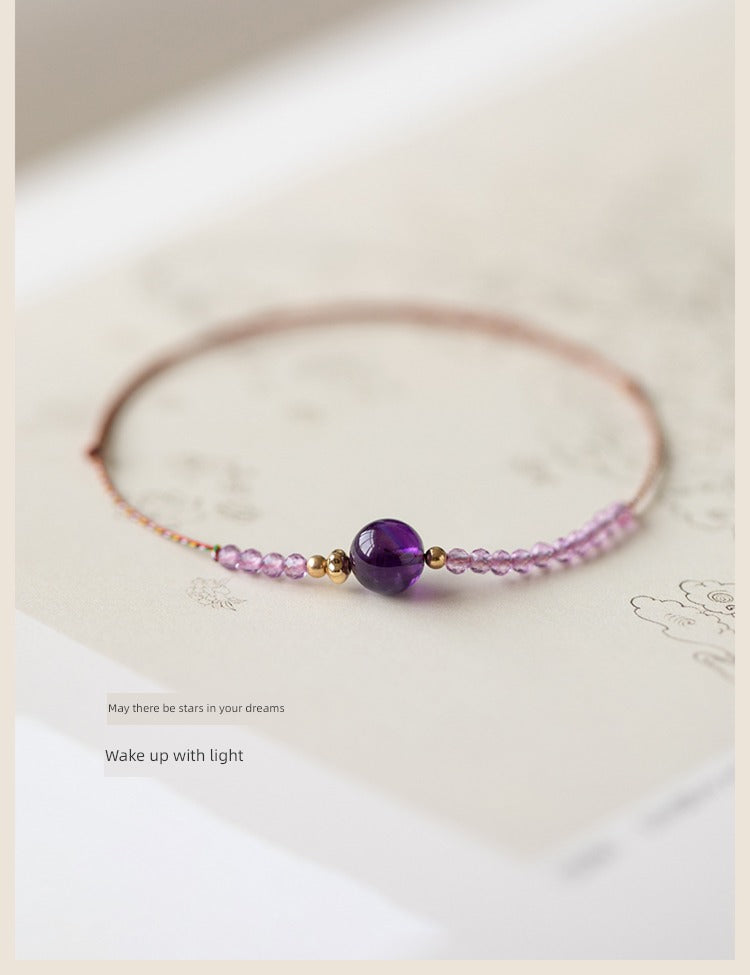 Strawberry Quartz Original Women Woven Hand Strap