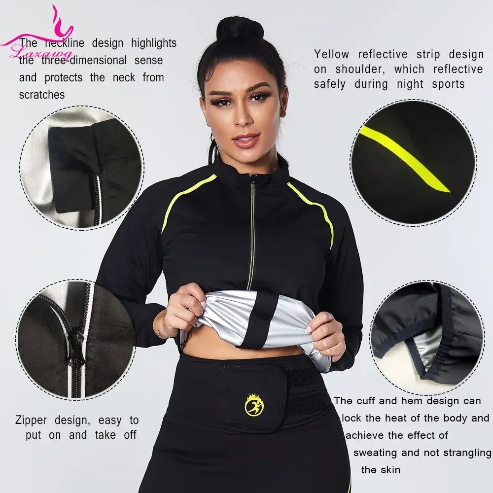 Women Sauna Jacket for Weight Loss