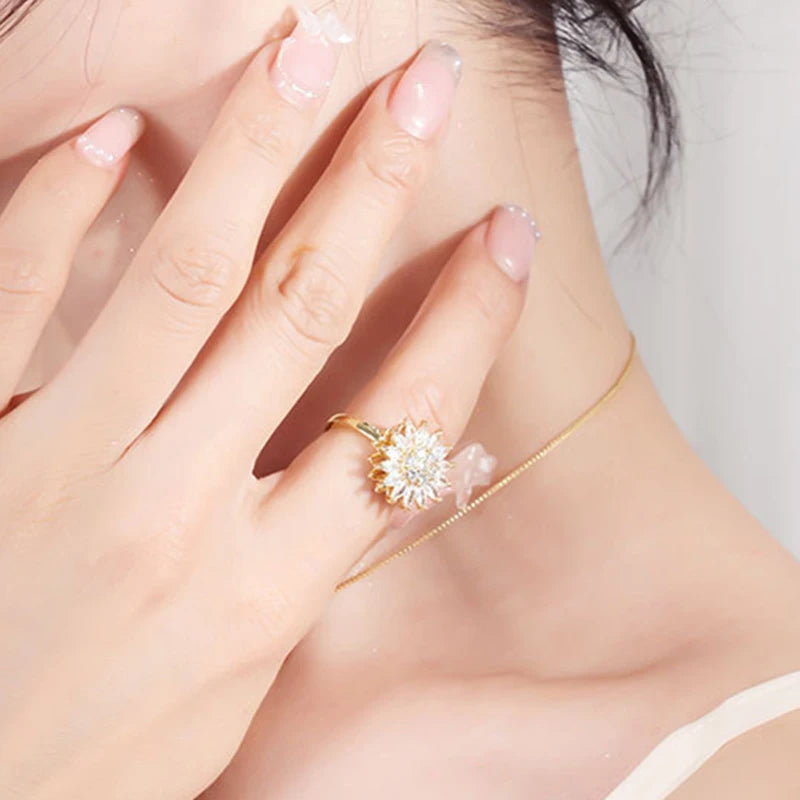 Sunflower Rings - Fidget Spin for Anxiety Stress Relief