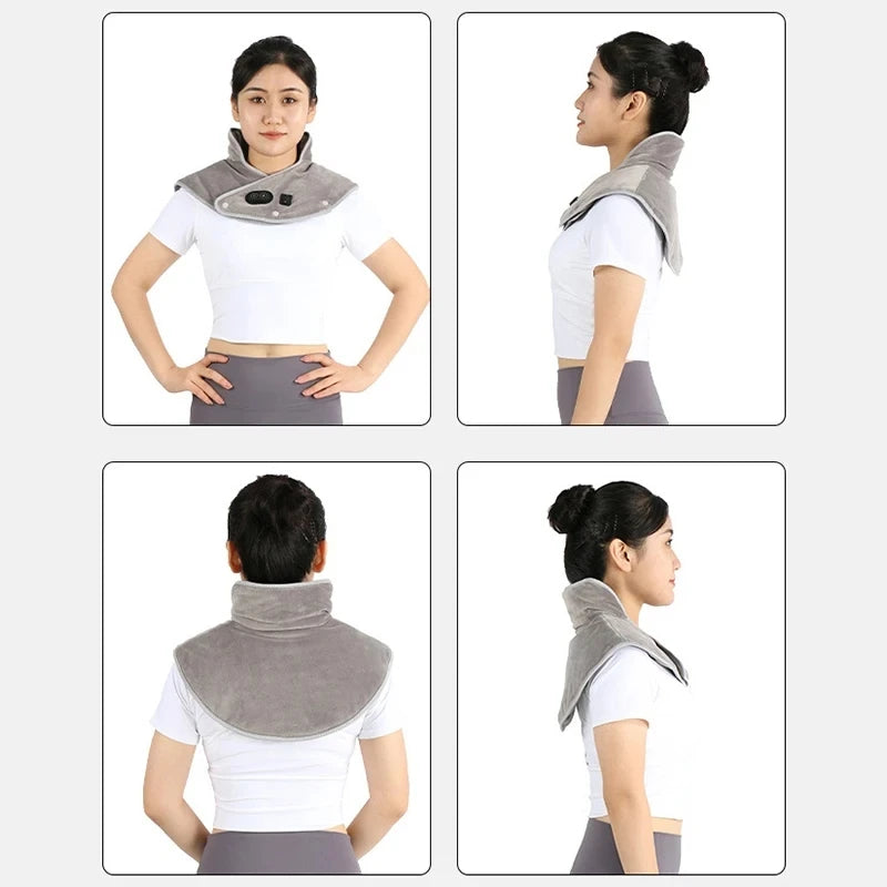 Electric Heating and Massaging Shoulder and Neck Pads