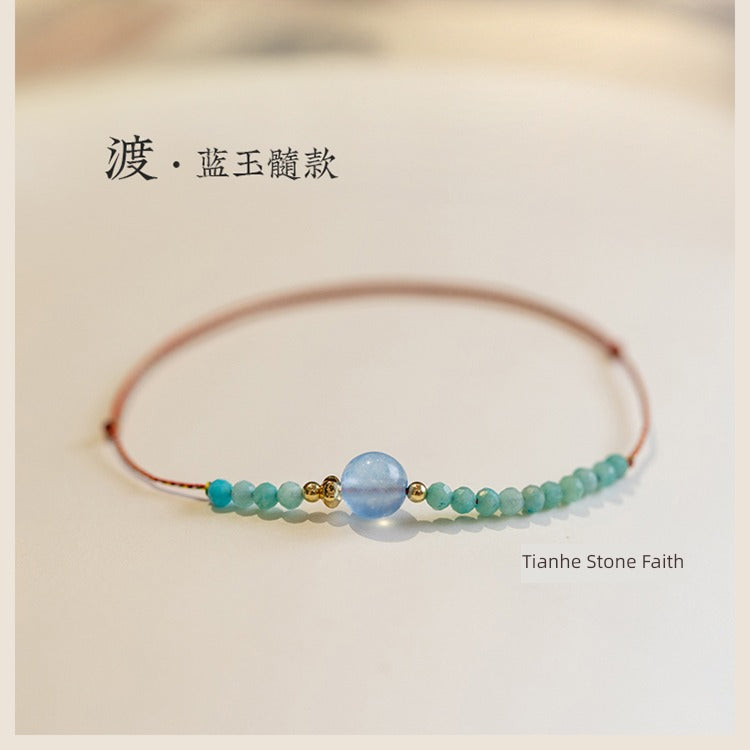 Strawberry Quartz Original Women Woven Hand Strap