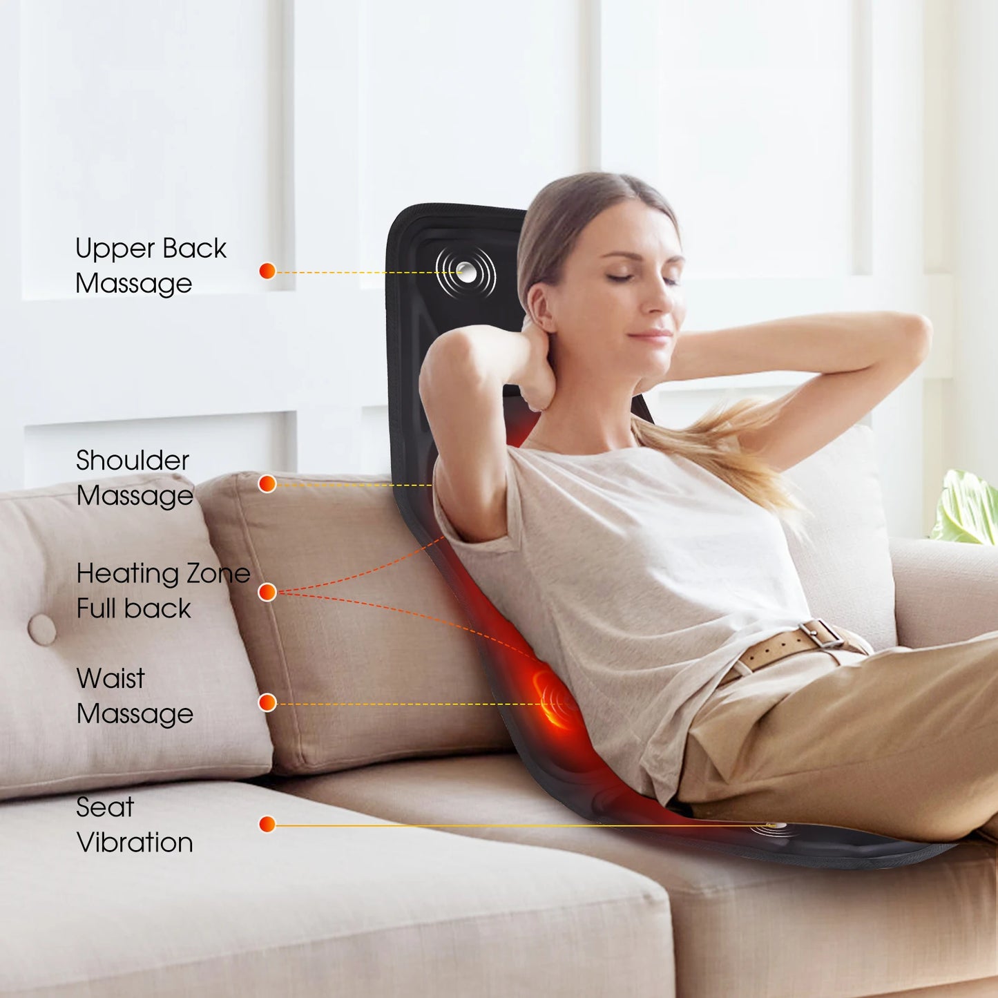 Electric Heating and Vibrating Massager