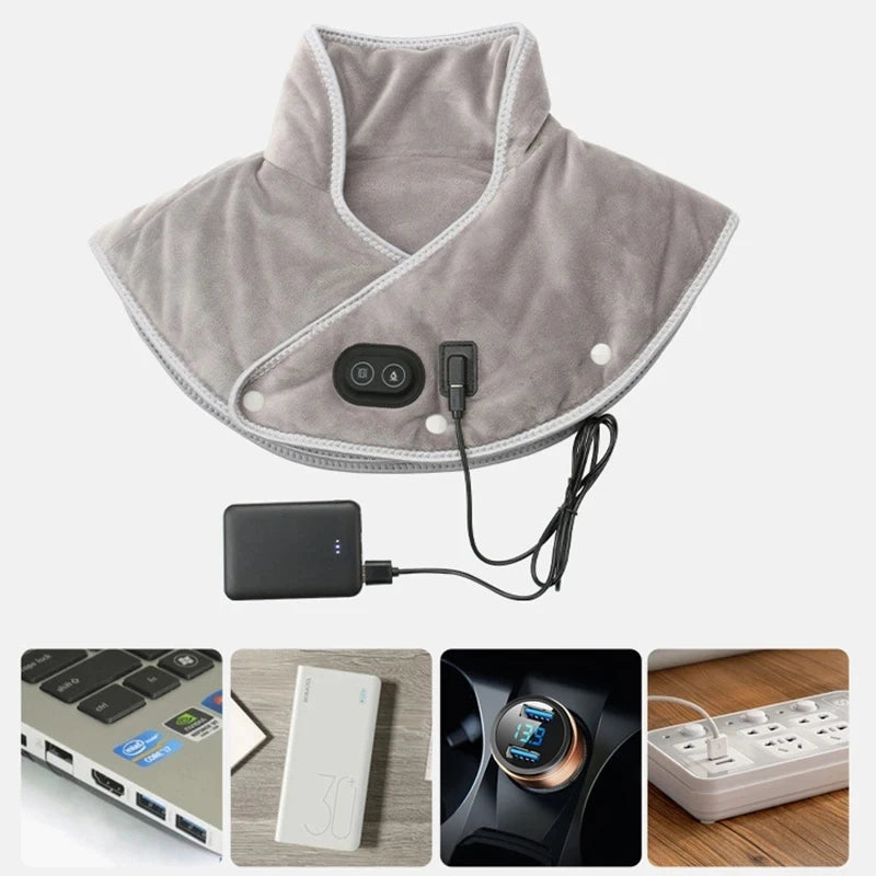 Electric Heating and Massaging Shoulder and Neck Pads